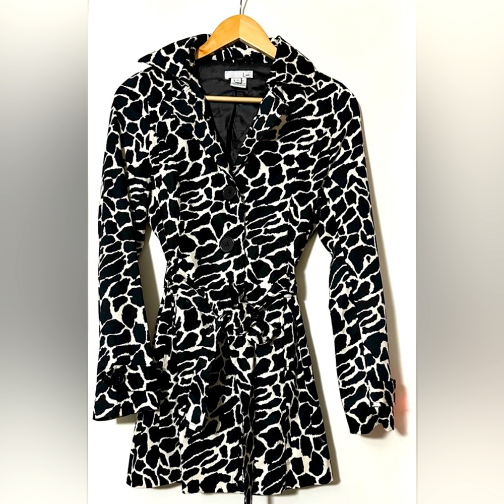 Anthropologie Luii Animal Print Belted Jacket